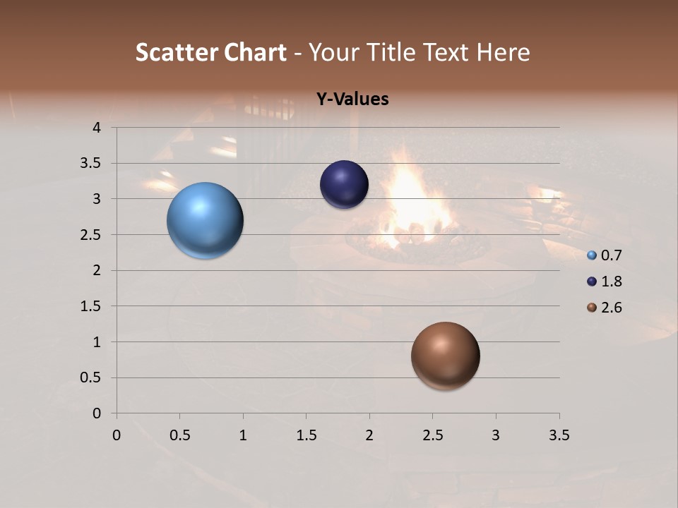 A Fire Pit In A Backyard With Steps Leading Up To It PowerPoint Template