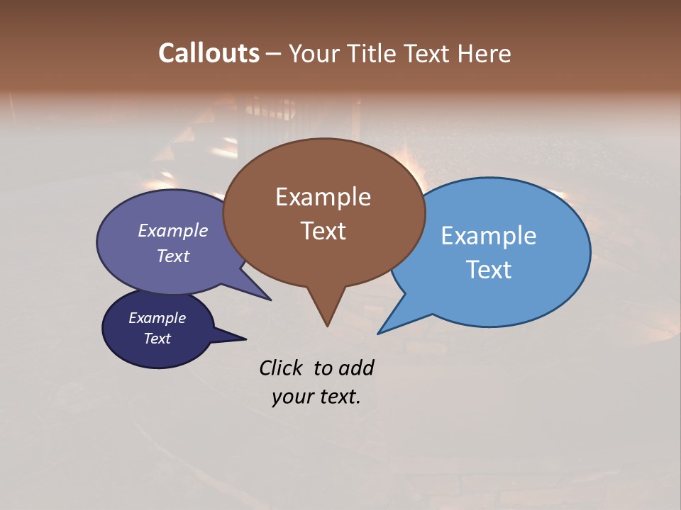 A Fire Pit In A Backyard With Steps Leading Up To It PowerPoint Template