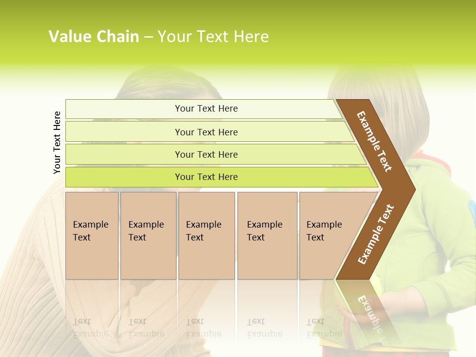 A Woman Pointing At A Child Holding A Tennis Ball PowerPoint Template