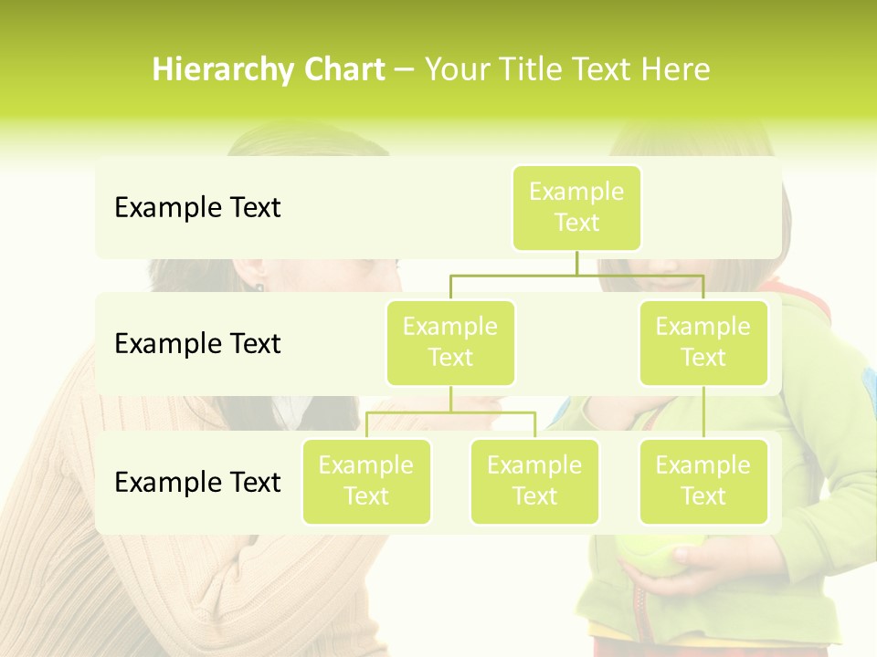 A Woman Pointing At A Child Holding A Tennis Ball PowerPoint Template
