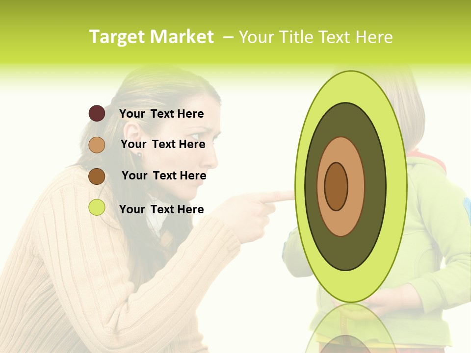 A Woman Pointing At A Child Holding A Tennis Ball PowerPoint Template