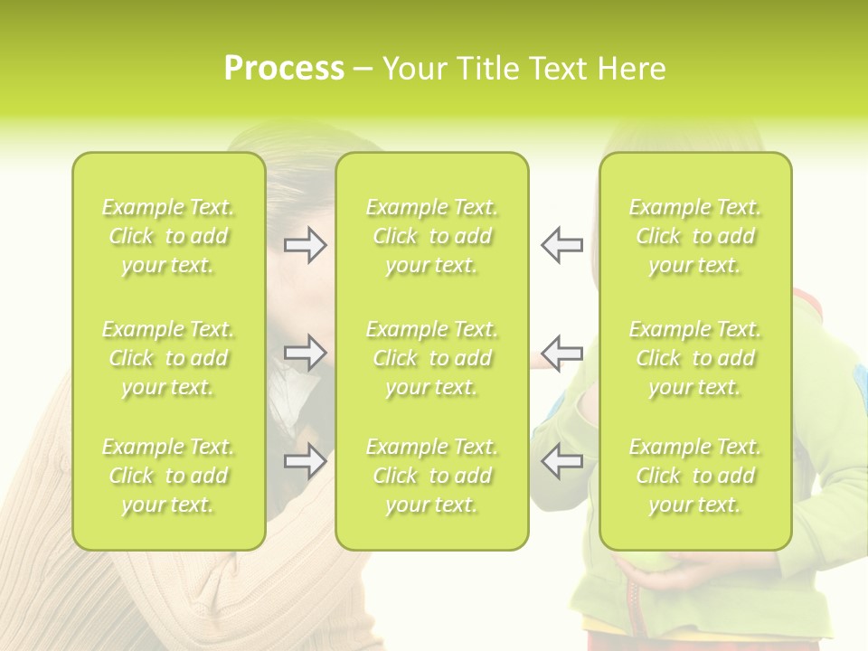 A Woman Pointing At A Child Holding A Tennis Ball PowerPoint Template