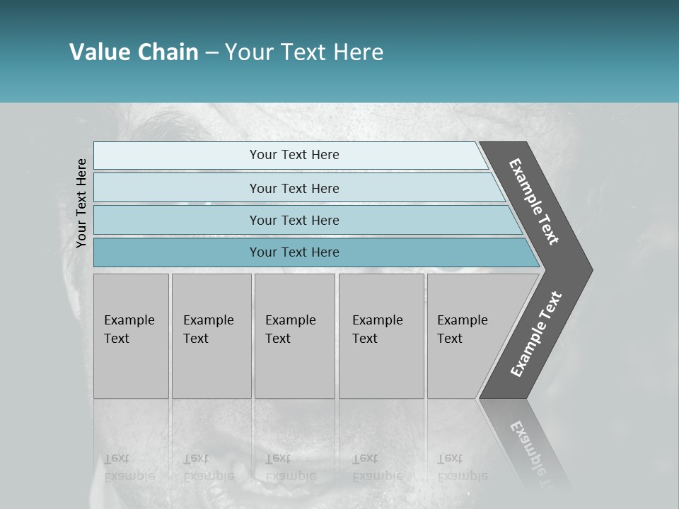 A Close Up Of A Person With Blue Eyes PowerPoint Template