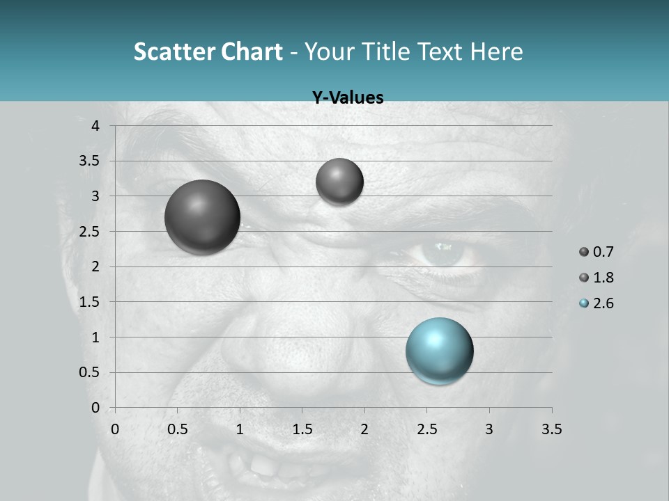 A Close Up Of A Person With Blue Eyes PowerPoint Template