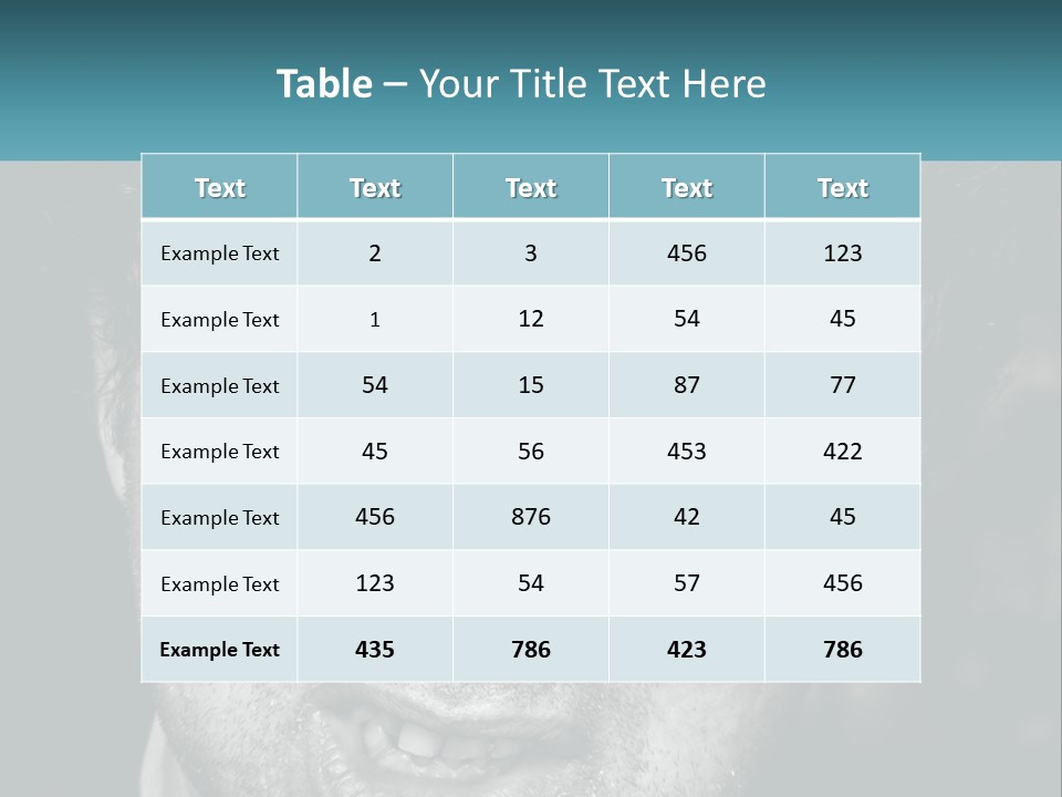 A Close Up Of A Person With Blue Eyes PowerPoint Template
