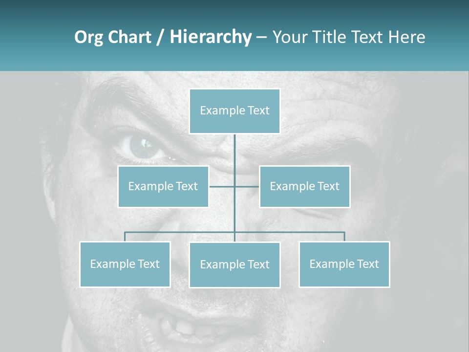 A Close Up Of A Person With Blue Eyes PowerPoint Template