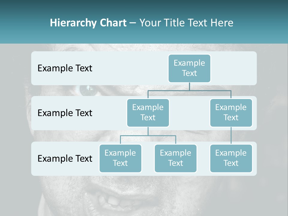 A Close Up Of A Person With Blue Eyes PowerPoint Template