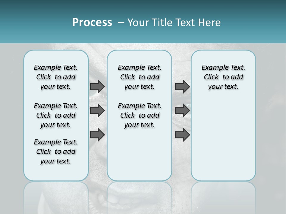 A Close Up Of A Person With Blue Eyes PowerPoint Template