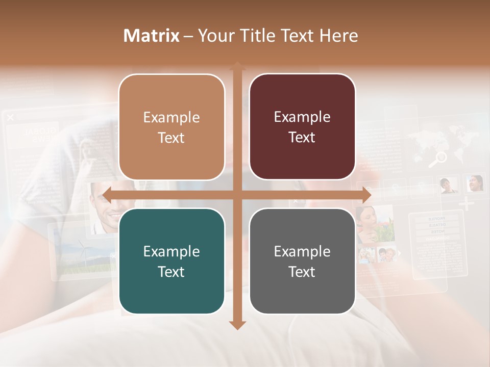 A Woman Holding A Cell Phone In Front Of Her Face PowerPoint Template