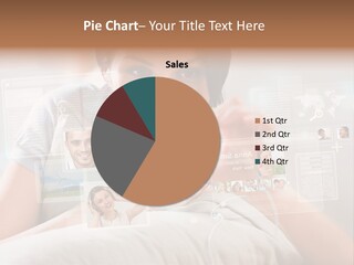 A Woman Holding A Cell Phone In Front Of Her Face PowerPoint Template