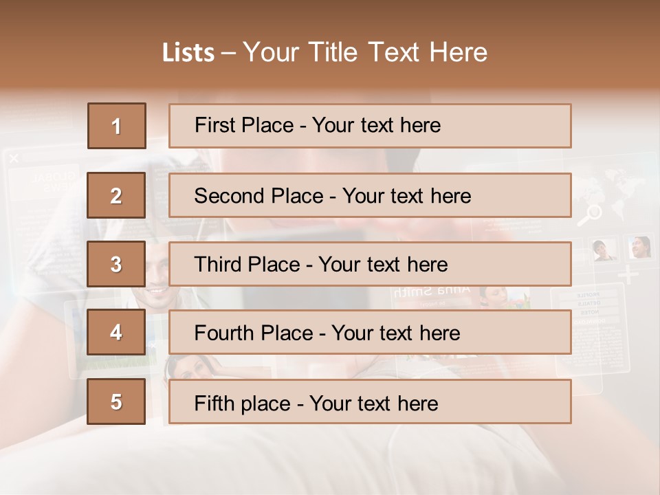 A Woman Holding A Cell Phone In Front Of Her Face PowerPoint Template