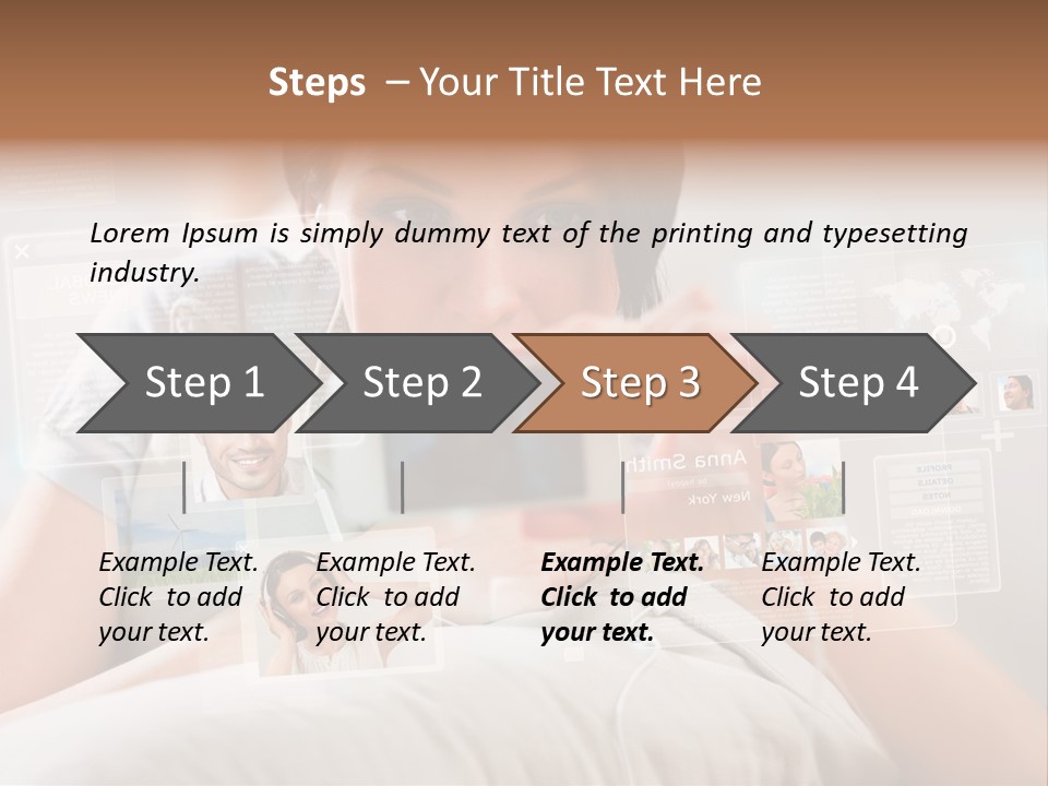 A Woman Holding A Cell Phone In Front Of Her Face PowerPoint Template
