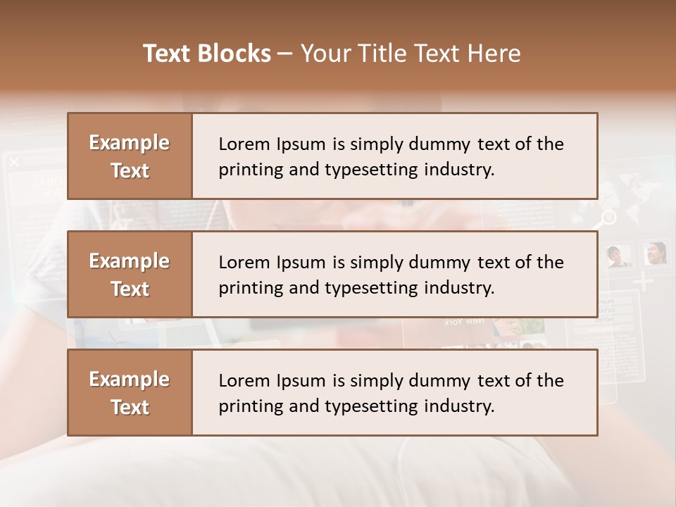 A Woman Holding A Cell Phone In Front Of Her Face PowerPoint Template