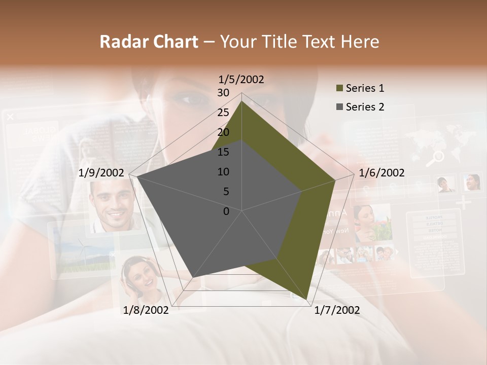 A Woman Holding A Cell Phone In Front Of Her Face PowerPoint Template