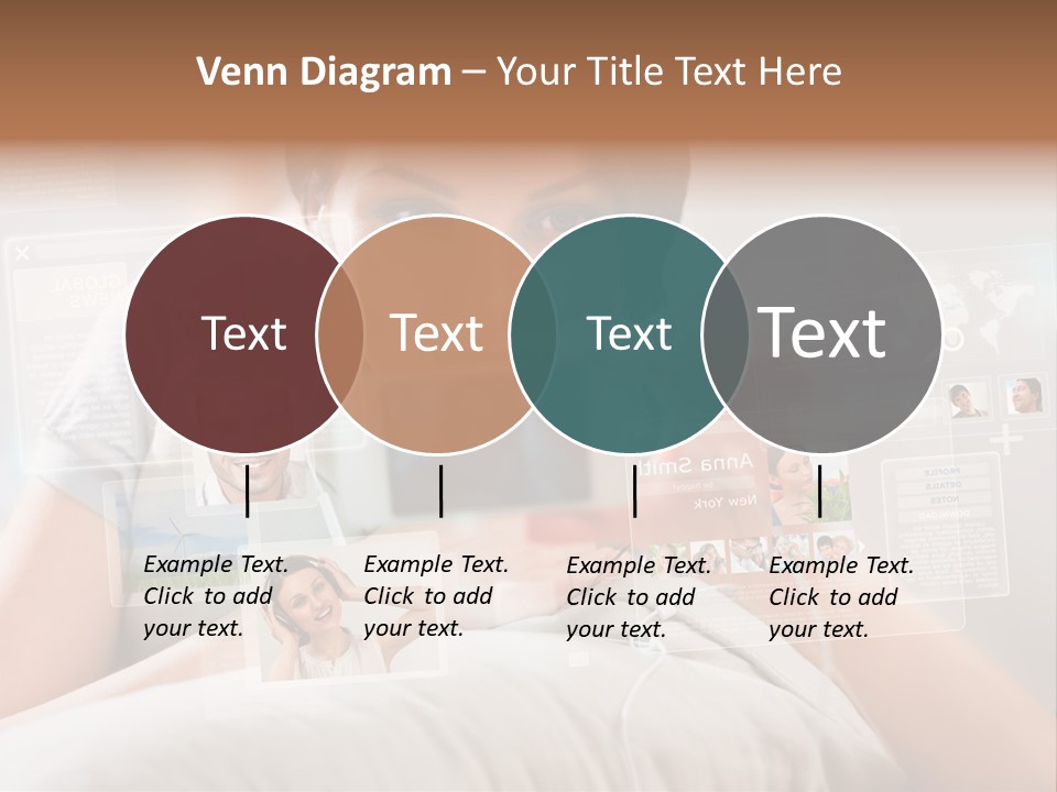 A Woman Holding A Cell Phone In Front Of Her Face PowerPoint Template