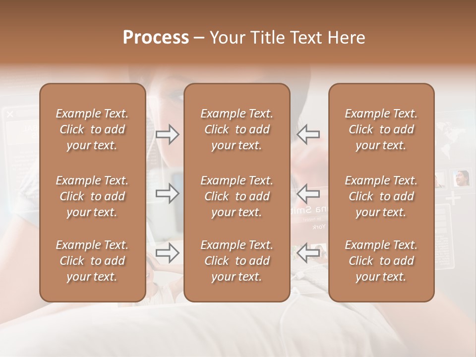 A Woman Holding A Cell Phone In Front Of Her Face PowerPoint Template
