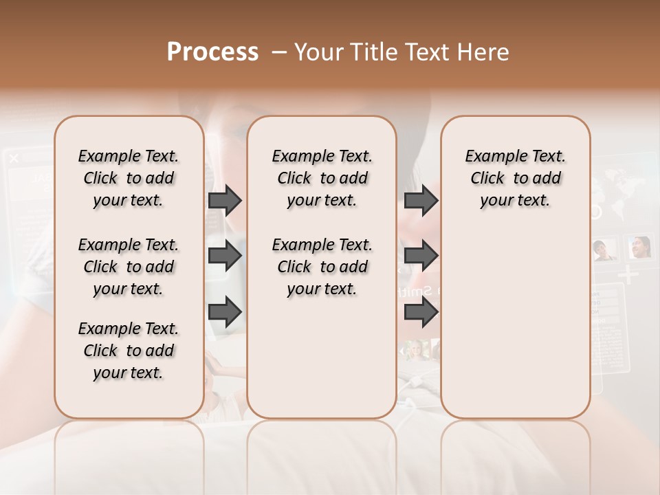 A Woman Holding A Cell Phone In Front Of Her Face PowerPoint Template
