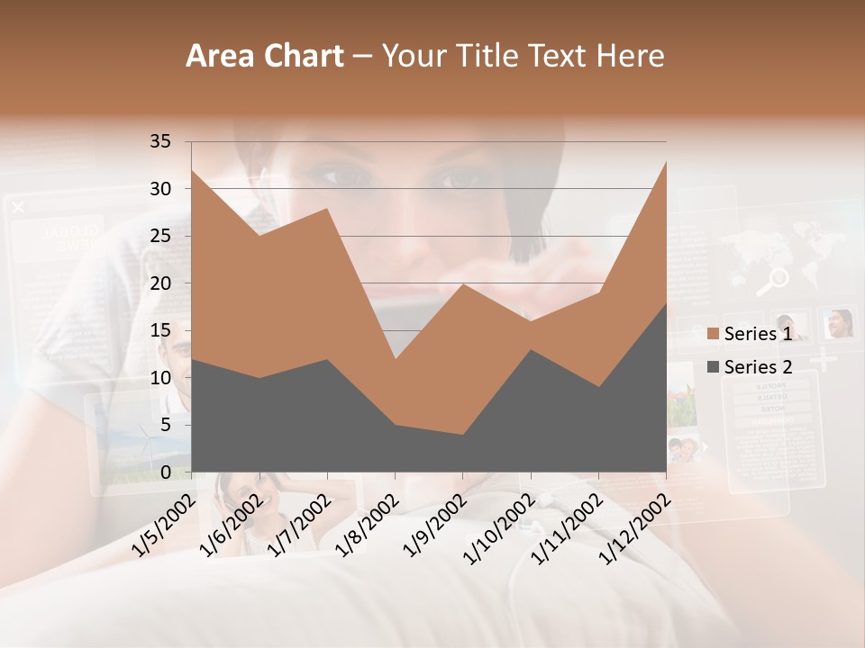 A Woman Holding A Cell Phone In Front Of Her Face PowerPoint Template