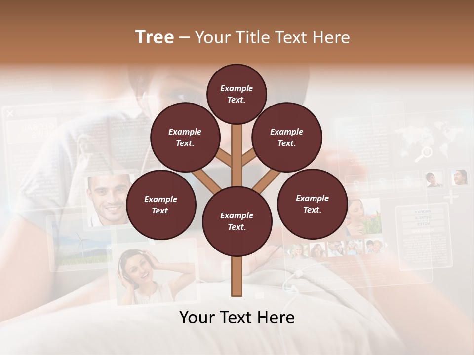 A Woman Holding A Cell Phone In Front Of Her Face PowerPoint Template