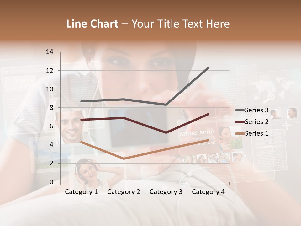 A Woman Holding A Cell Phone In Front Of Her Face PowerPoint Template
