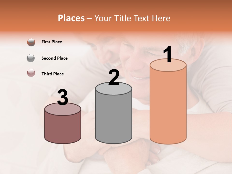 A Man And A Woman Hugging On A Couch PowerPoint Template