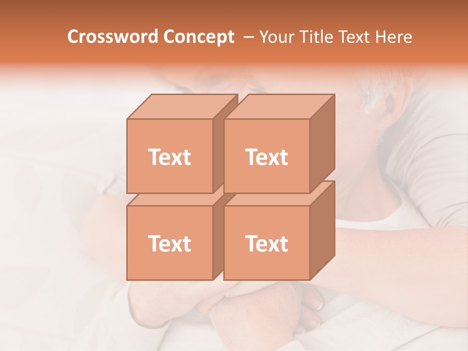 A Man And A Woman Hugging On A Couch PowerPoint Template