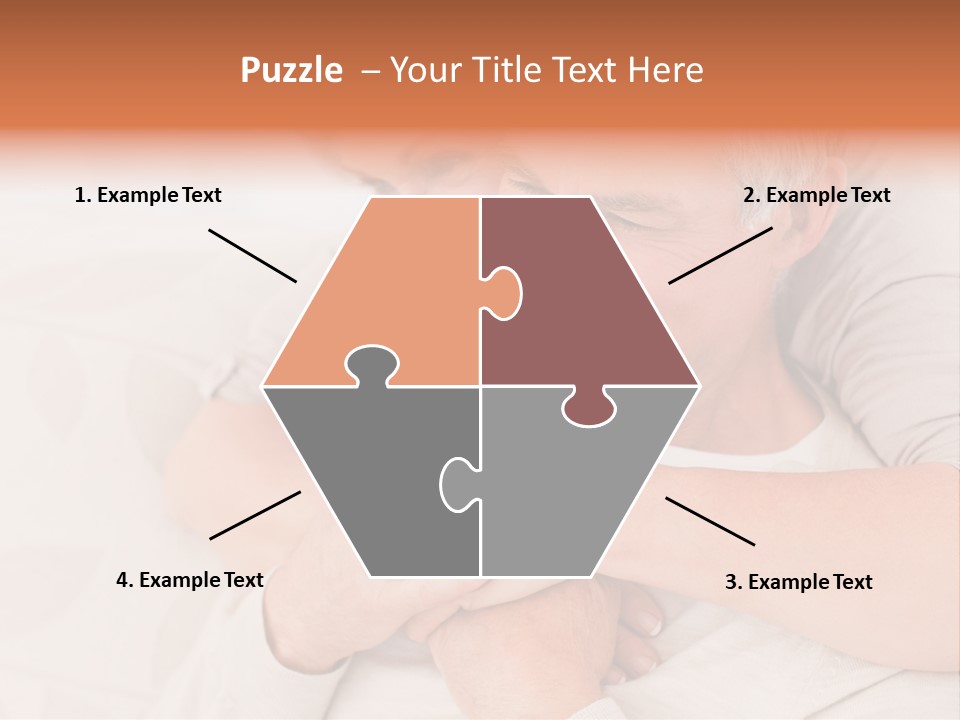 A Man And A Woman Hugging On A Couch PowerPoint Template