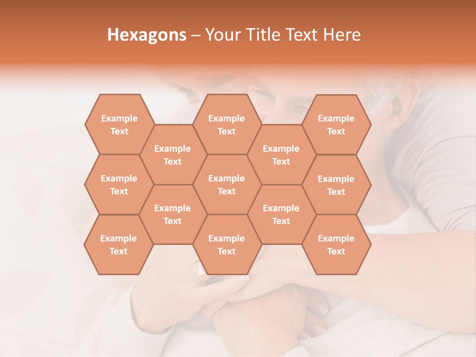 A Man And A Woman Hugging On A Couch PowerPoint Template