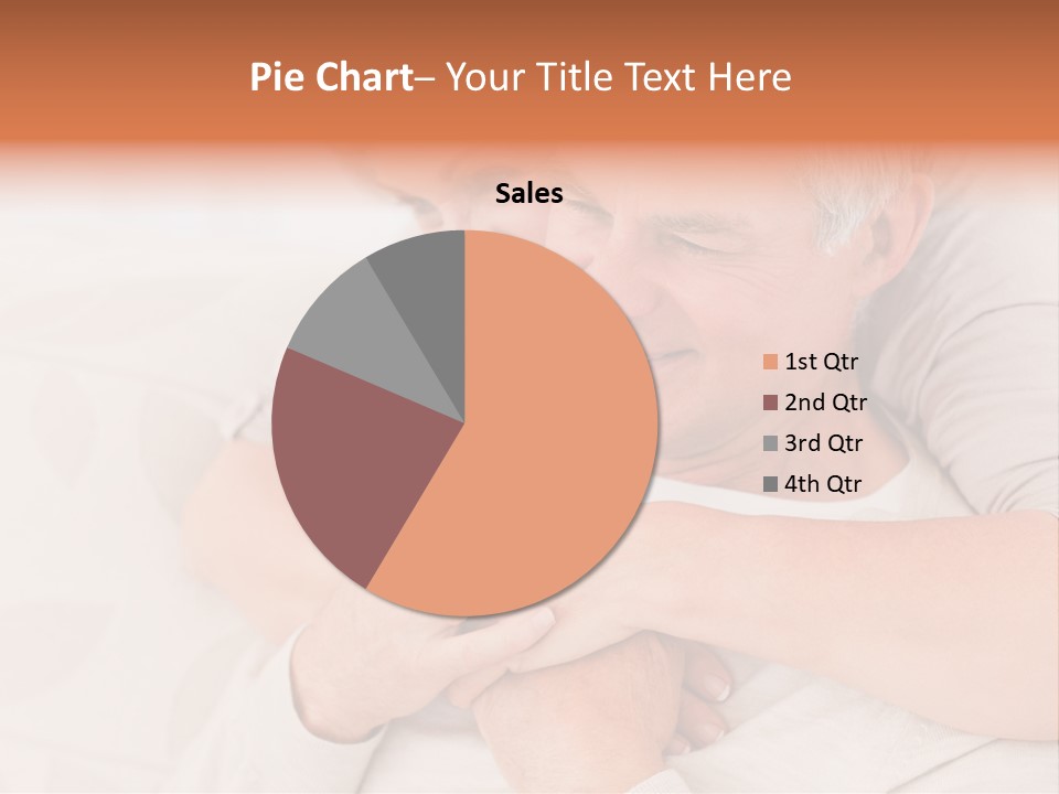 A Man And A Woman Hugging On A Couch PowerPoint Template