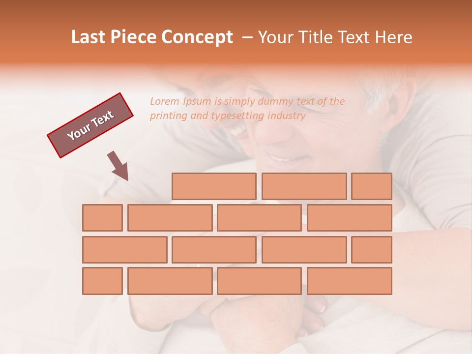 A Man And A Woman Hugging On A Couch PowerPoint Template