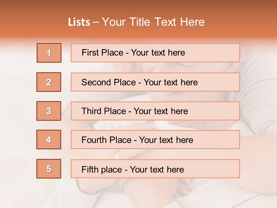 A Man And A Woman Hugging On A Couch PowerPoint Template