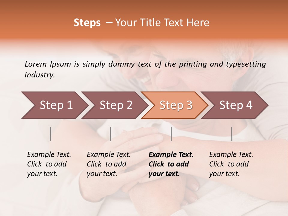 A Man And A Woman Hugging On A Couch PowerPoint Template