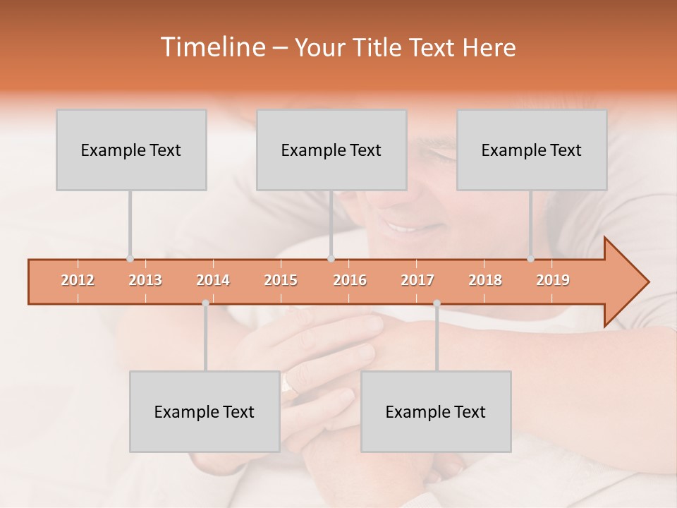 A Man And A Woman Hugging On A Couch PowerPoint Template