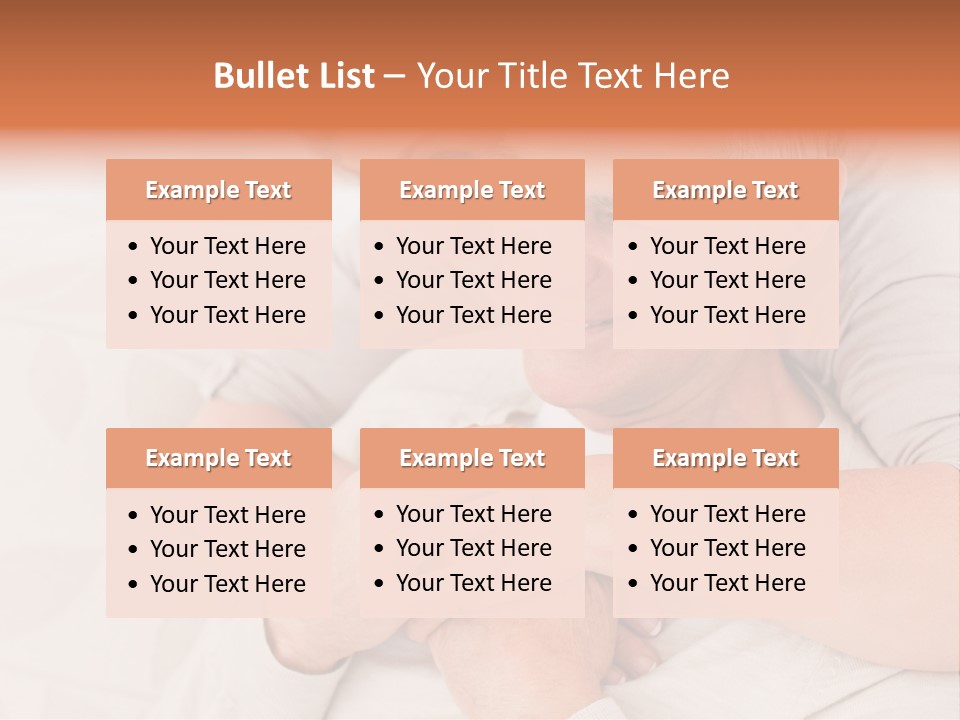 A Man And A Woman Hugging On A Couch PowerPoint Template