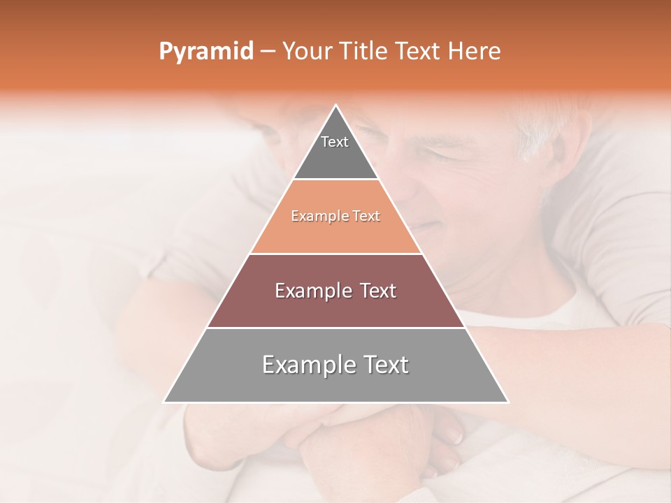 A Man And A Woman Hugging On A Couch PowerPoint Template