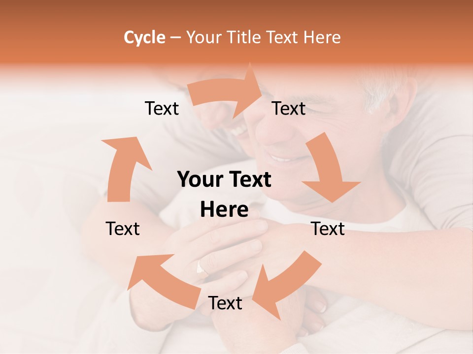 A Man And A Woman Hugging On A Couch PowerPoint Template