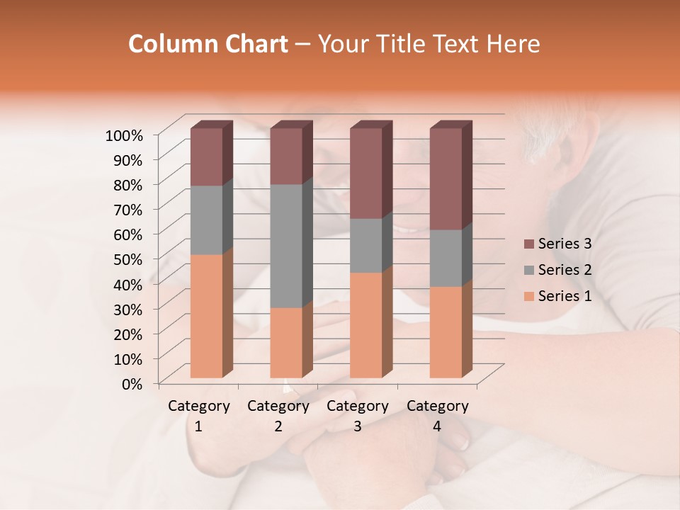 A Man And A Woman Hugging On A Couch PowerPoint Template