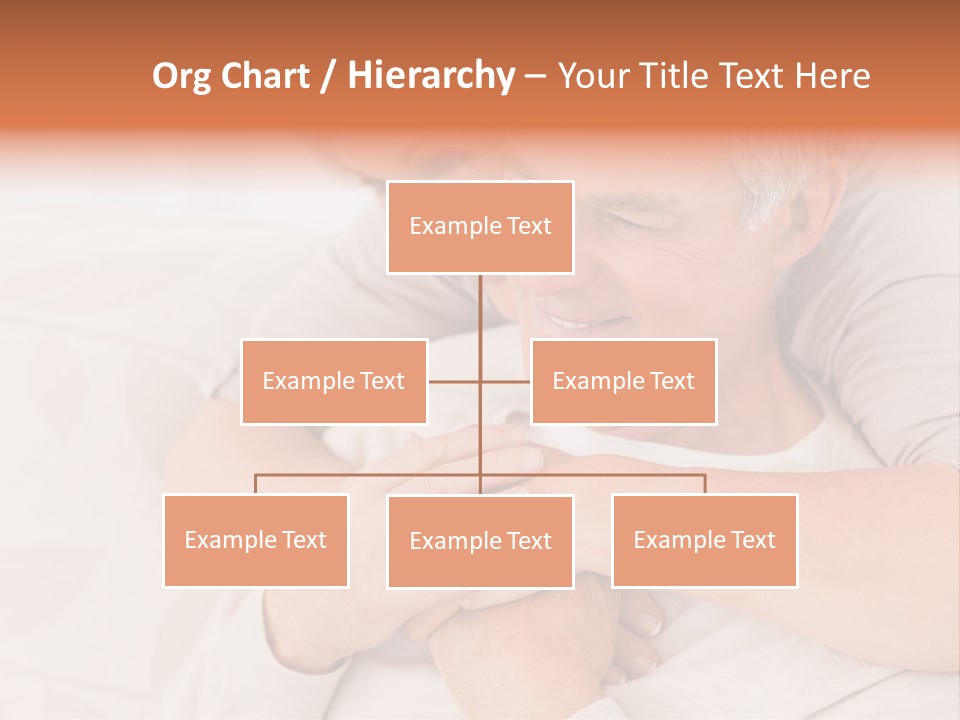 A Man And A Woman Hugging On A Couch PowerPoint Template