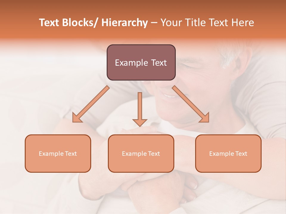 A Man And A Woman Hugging On A Couch PowerPoint Template