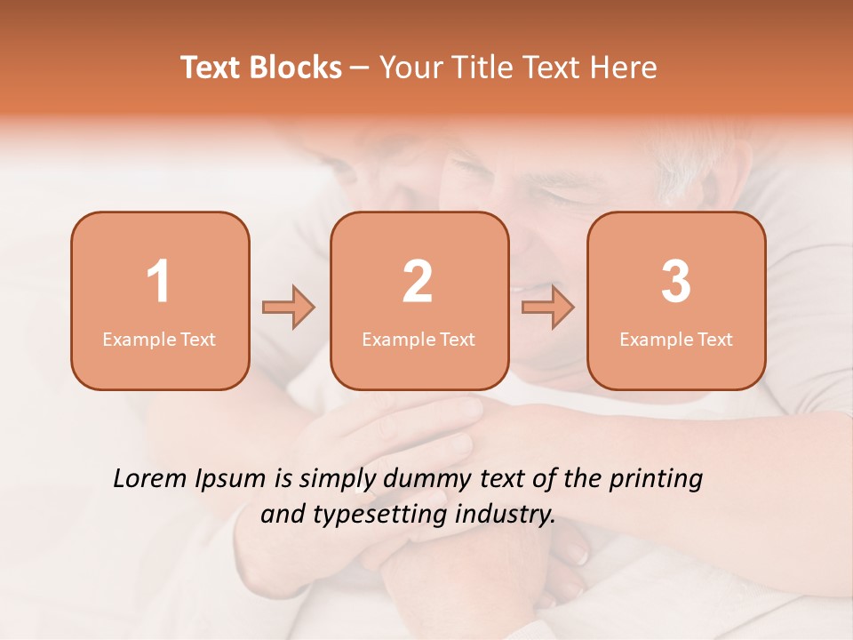 A Man And A Woman Hugging On A Couch PowerPoint Template