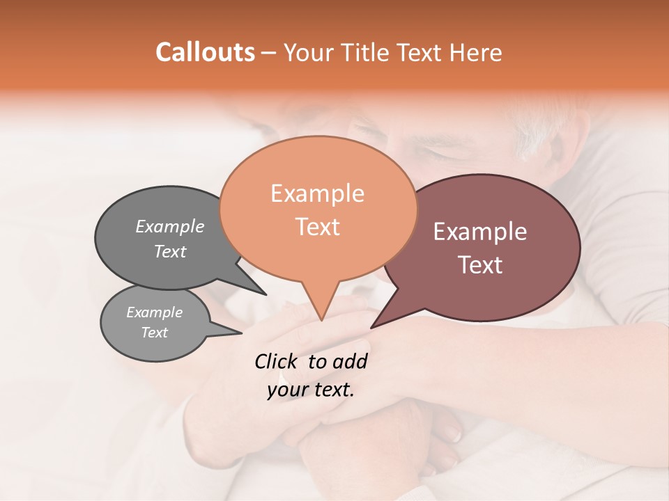 A Man And A Woman Hugging On A Couch PowerPoint Template