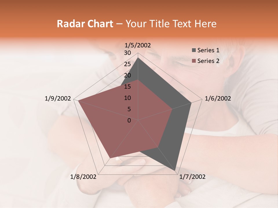A Man And A Woman Hugging On A Couch PowerPoint Template