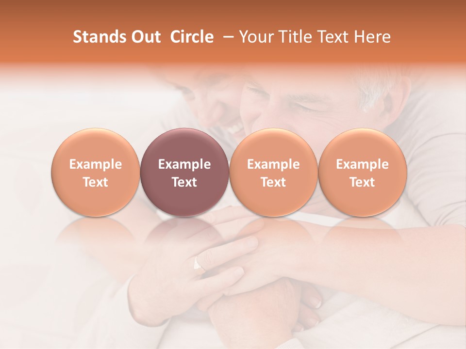 A Man And A Woman Hugging On A Couch PowerPoint Template