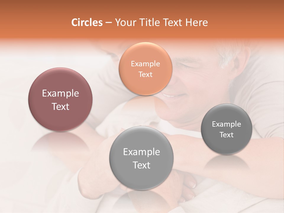 A Man And A Woman Hugging On A Couch PowerPoint Template