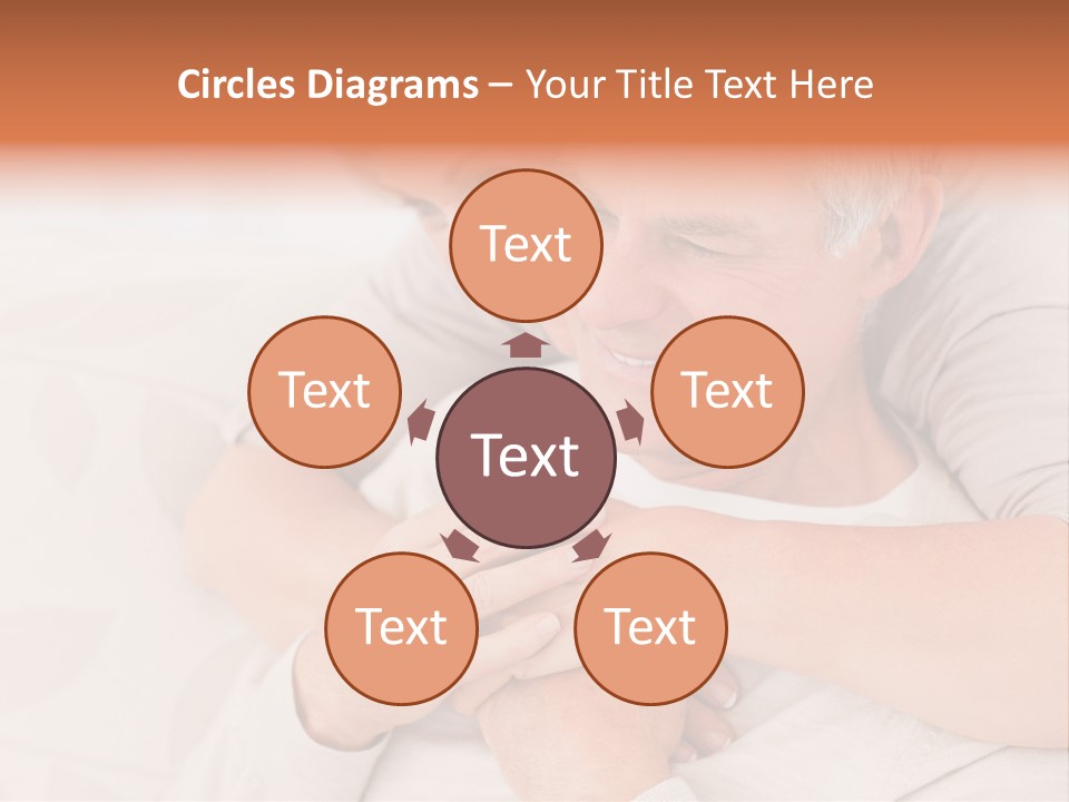 A Man And A Woman Hugging On A Couch PowerPoint Template