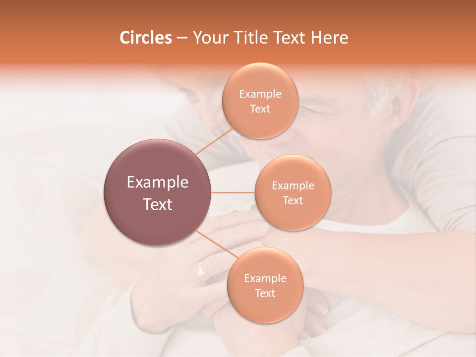 A Man And A Woman Hugging On A Couch PowerPoint Template