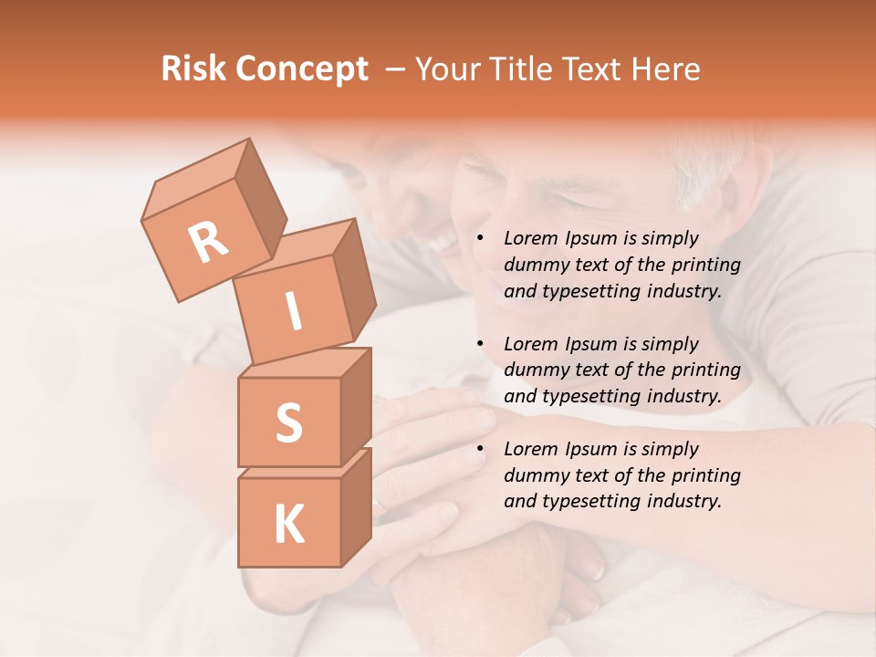 A Man And A Woman Hugging On A Couch PowerPoint Template