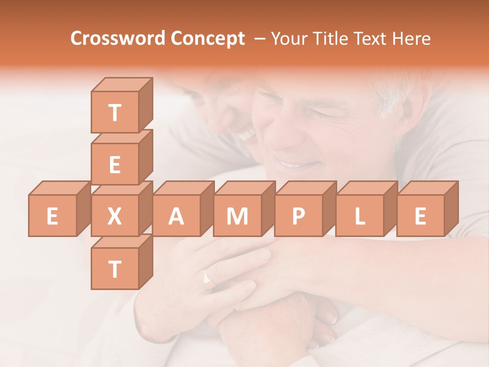 A Man And A Woman Hugging On A Couch PowerPoint Template