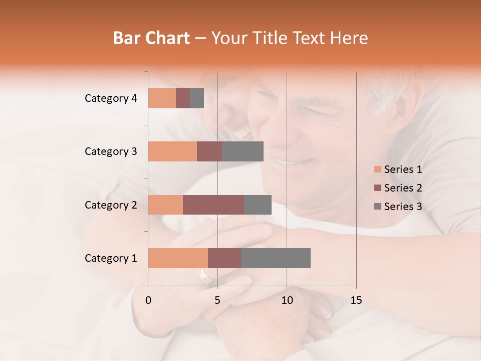 A Man And A Woman Hugging On A Couch PowerPoint Template