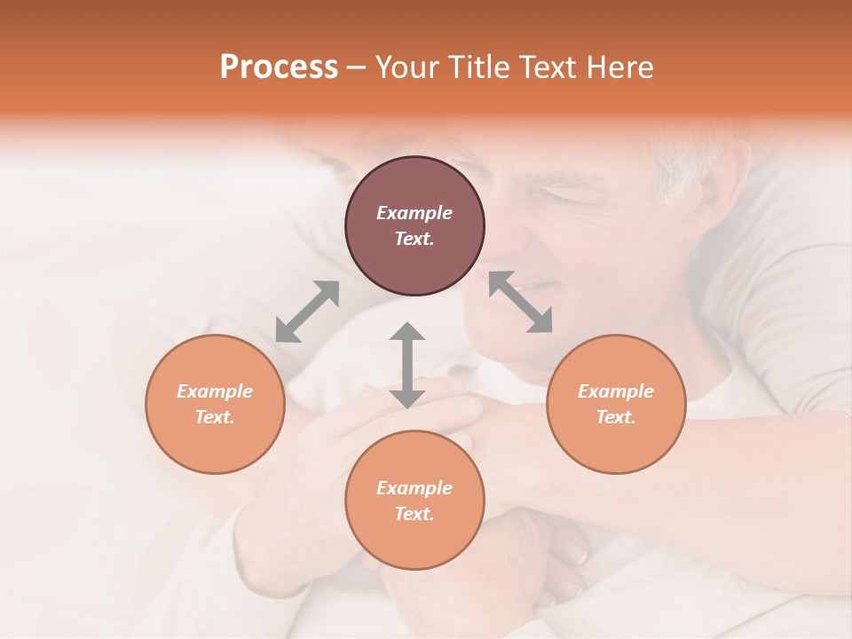 A Man And A Woman Hugging On A Couch PowerPoint Template